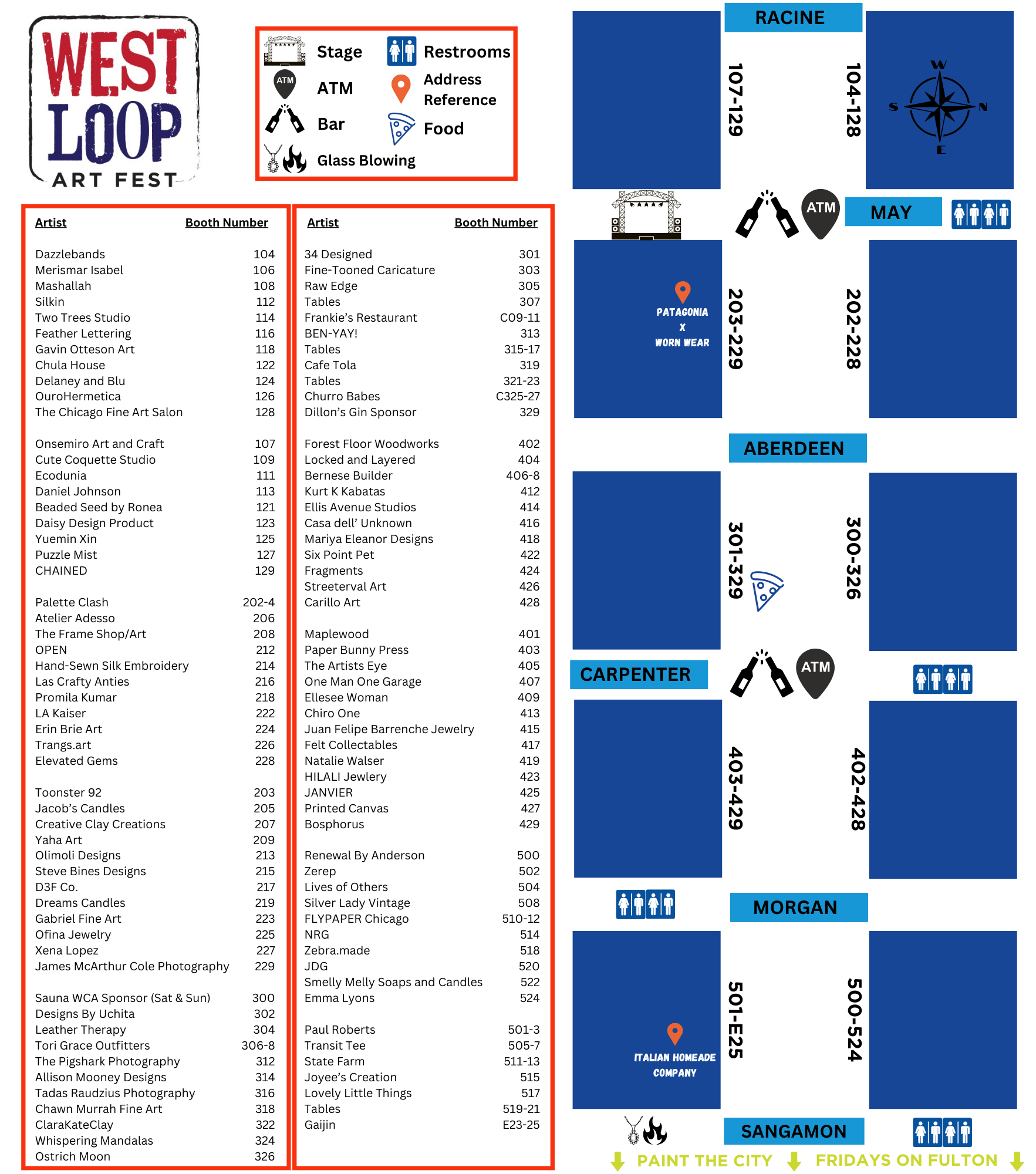 West Loop Art Fest 2024 Directory